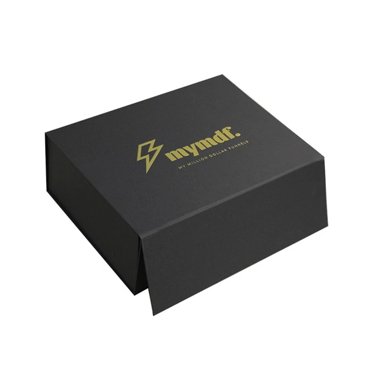 Magnetic Lid Clo zortu Black And Złoty Box